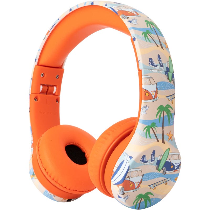 Snug Play+ Kids Headphones â€“ Volume Limited 93dB for Safe Listening â€“ Foldable, Durable Headphones for Toddlers, Boys & Girls â€“ Tangle-Free Cord â€“ Ideal for Travel, School, Tablets - Beach - Image 1